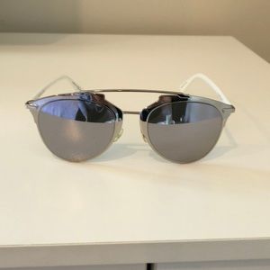 Dior Reflected White Silver Sunglasses